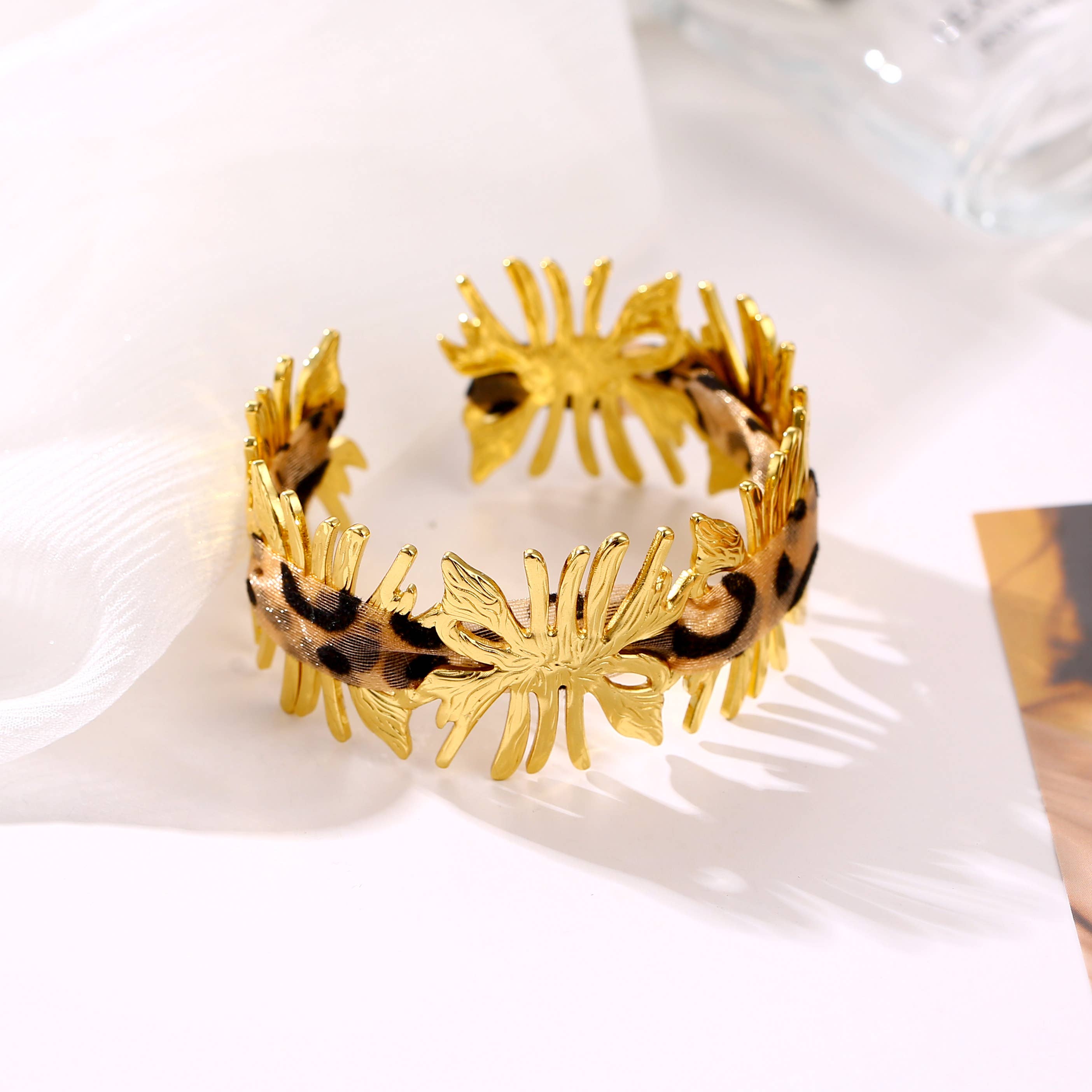 Bracelet Jonc Léopard